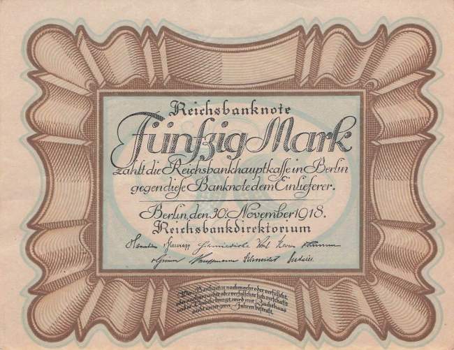 50 Mark 1918 D